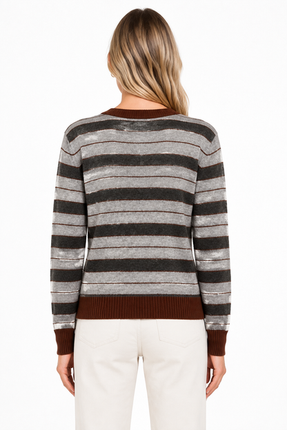 Brown blouse achteraanzicht