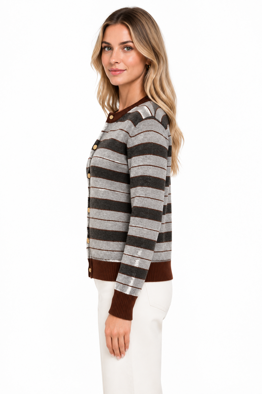 Brown blouse zijaanzicht